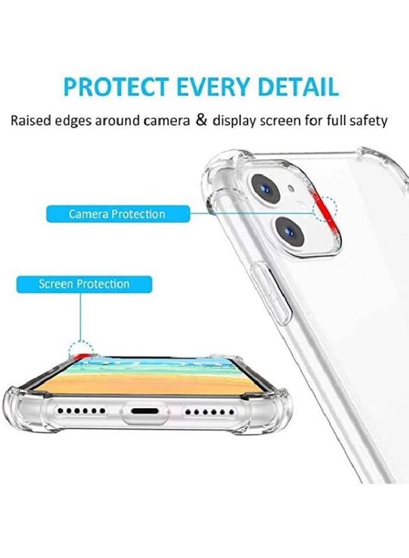 Zolo Apple iPhone 12 Protective Silicone Mobile Phone Case Cover, Clear