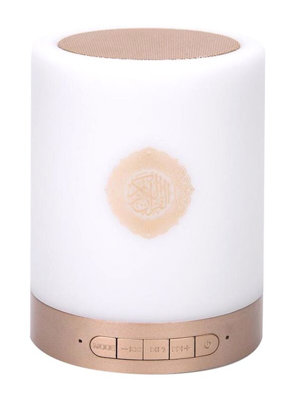 Touch Lamp Portable Quran Speaker, Gold/White