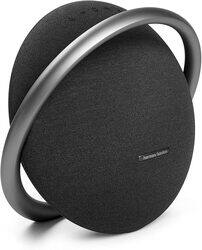 Harman Kardon Onyx Studio 7 Portable Stereo Bluetooth Speaker, Multi-Directional Soundscape, Enhanced Audio Power, Anodized Aluminum Handle, 8 Hours Battery, Dual Sound - Black