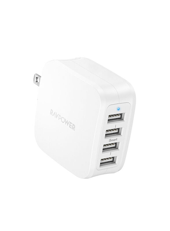 Rav Power Prime Wall Charger, White