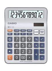 Casio 12-Digits Desktop Calculator, DC-12M, Grey