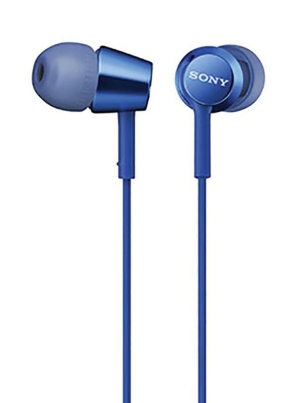 Sony EX155 Wired In-Ear Headphones, Blue