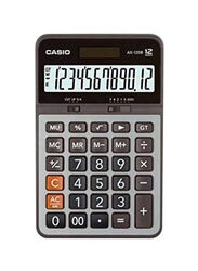 Casio 12-Digits Value Series Basic Calculator, AX120B, Grey/Black