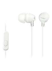 Sony Wired In-Ear Earphones with Mic and Line Control, White