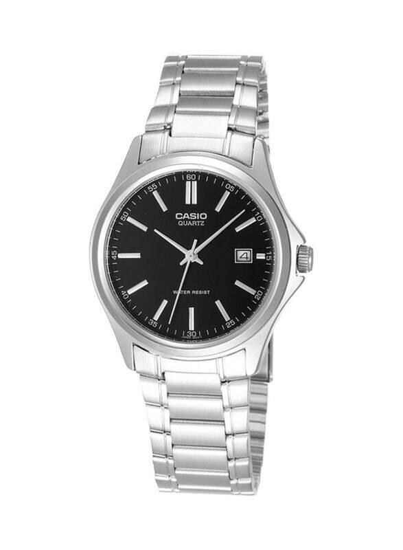 

Casio Enticer Analog Watch for Men with Stainless SteelBand, Water Resistant, LTP-1183A-1A, Silver-Black