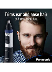 Panasonic Nose & Hair Trimmer, ER-GN30-K, Black/Silver