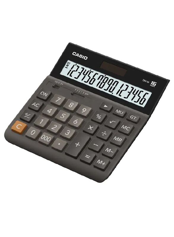 Casio 16-Digit Practical Calculator, DH-16, Black