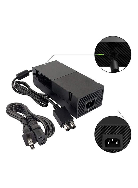 Power Wired Adapter for Xbox 360 Slim, Black