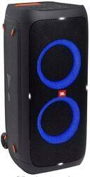 PartyBox 310 Portable Party Speaker with Dazzling Lights and Powerful JBL Pro Sound, 18H Battery, Built-In Wheels, IPX4 Splashproof, SOund Effects, Karaoke Mode, USB Port - Black