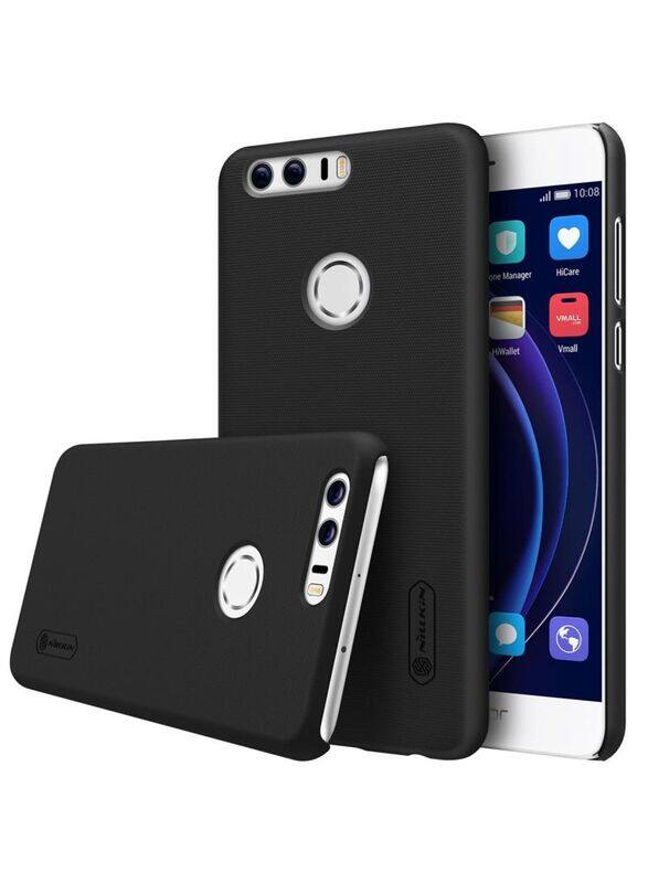 

Nillkin Huawei Honor 8 Frosted Shield Hard Mobile Phone Case Cover With Screen Protector, Black