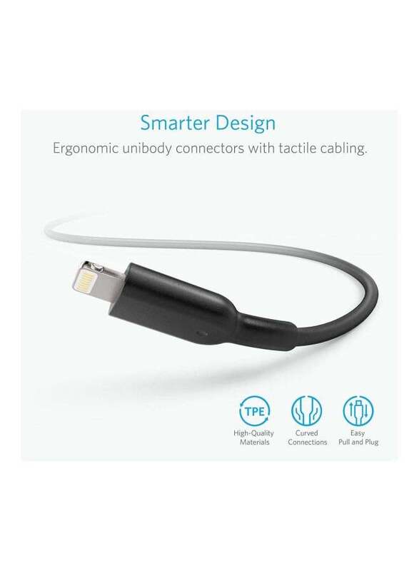 Anker 3 Meters Powerline Ii With Connector, Black