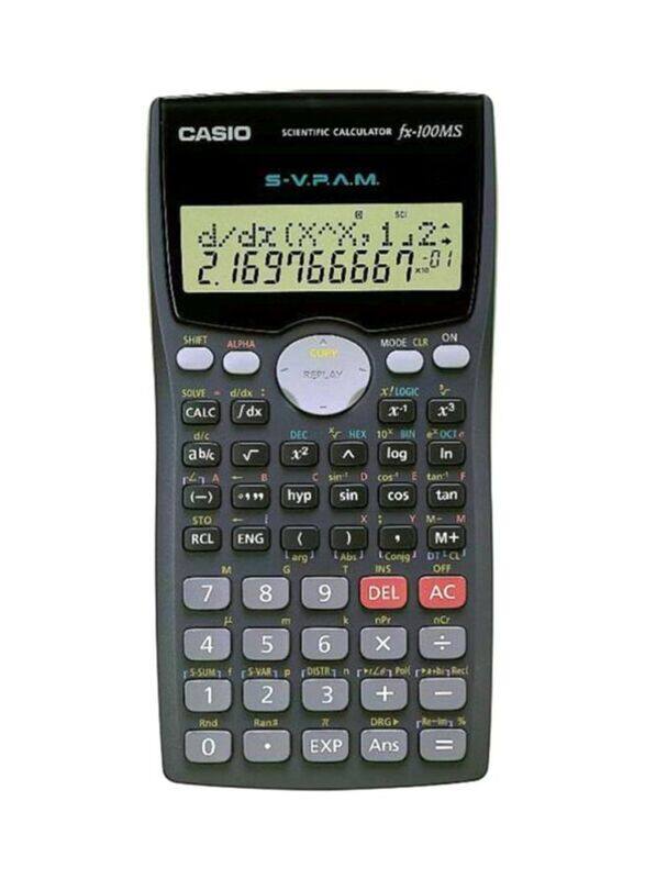 Casio 12-Digits Dot Matrix Display Scientific Calculator, FX-1000MS, Grey/Black