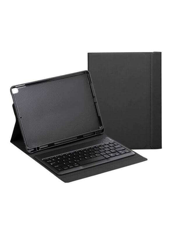 

Apple iPad 10.2-inch 7th (2019) Protective Case with Wireless Keyboard and Pencil Holder, Black