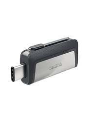 SanDisk 16GB Ultra Dual USB Flash Drive, Black/Silver