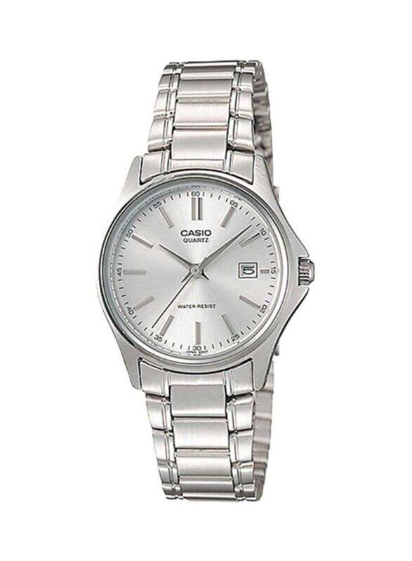 

Casio Enticer Analog Watch for Women with Stainless Steel Band, Water Resistant, LTP-1183A-7A, Silver