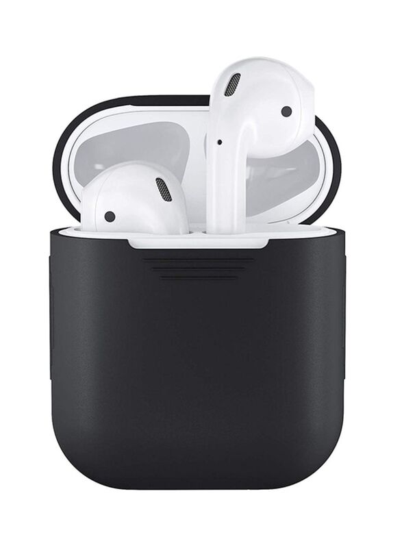 Apple AirPods Silicone Shockproof Protective Case Cover, Black