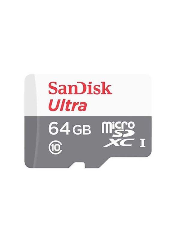 Sandisk 64GB miniSDXC Memory Card, White/Grey