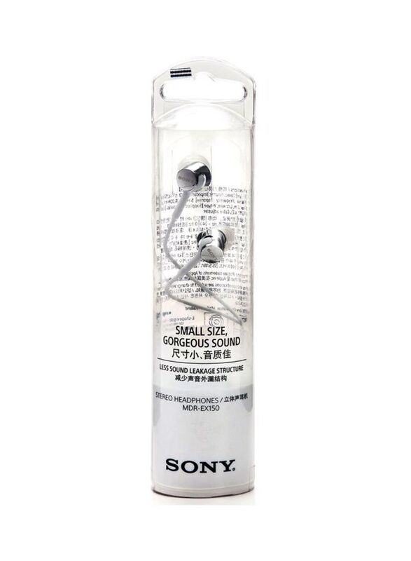 Sony Wired In-Ear Earphones with Mic, White