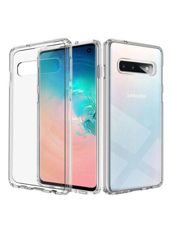 

Generic Samsung Galaxy S10 Plus Scratchproof & Soft Silicone Bumper Shock Absorption Mobile Phone Case Cover, Clear