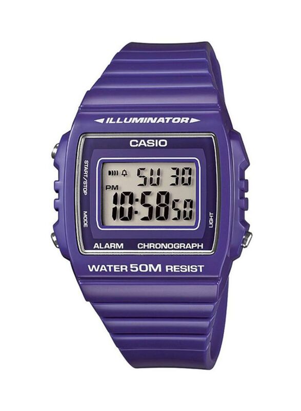 Casio Men's Resin Digital Watch 41mm Smartwatch, Purple