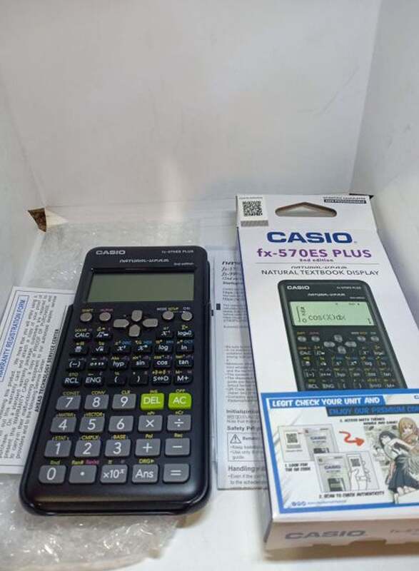 Casio Plus 2nd Edition Scientific Calculator, Fx-570Es, Black