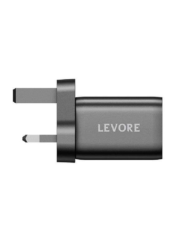 Levore 33W 2 Ports Wall Charger Power Delivery (PD), LGW121-BK, Black