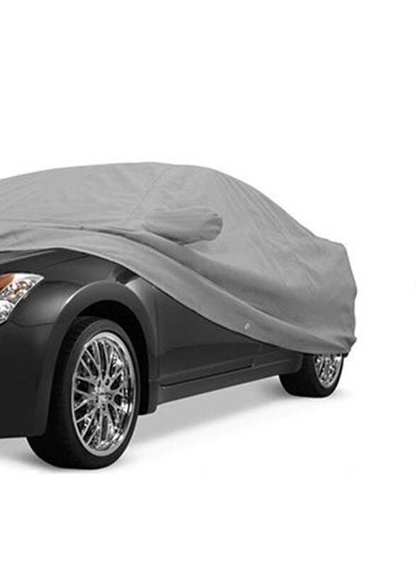 Waterproof Double Layer Car Cover, XL, Silver
