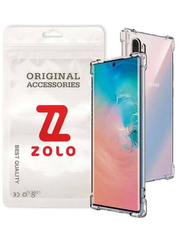 

Zolo Samsung Galaxy Note 10 Plus Shockproof Slim Soft TPU Silicone Mobile Phone Case Cover, Clear