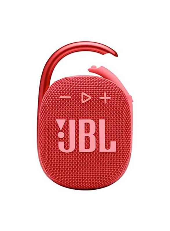 JBL Clip 4 IP67 Water Resistant Portable Bluetooth Speaker, Blue/Coral