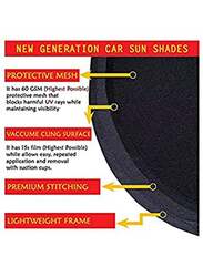 Universal Car Window Sun Shade Set, 4 Pieces, Black