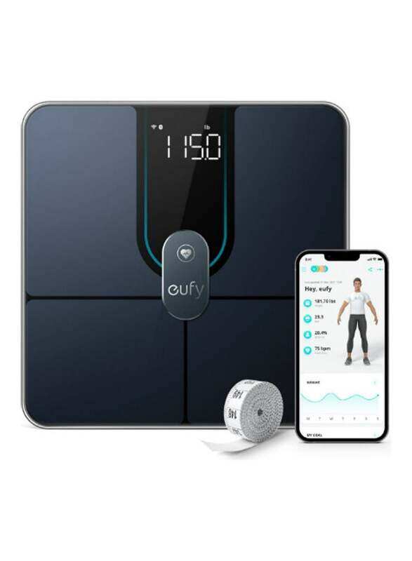 

Eufy Digital Smart Scale P2 Pro with Wi-Fi and Bluetooth, T9149K11, Black