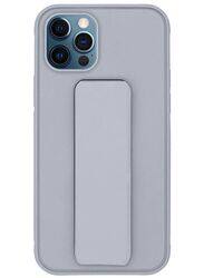 Zolo Apple iPhone 11 Pro Multi-Function Shockproof Protective Finger Grip Holder and Standing Mobile Phone Back Case Cover with Car Magnetic, Grey