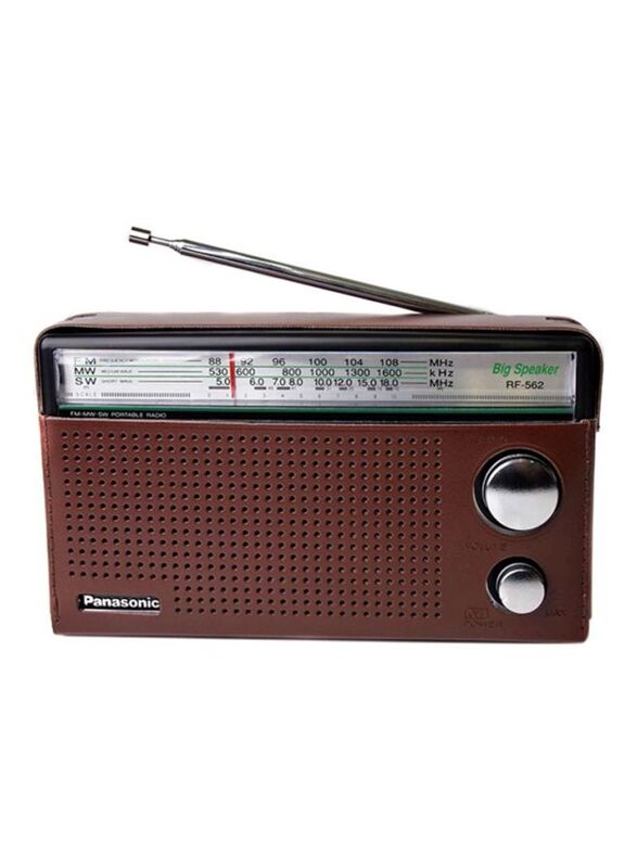 Panasonic 3 Band Portable Radio, RF-562DGC1-K, Brown