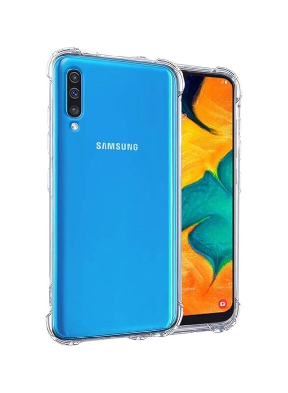 Samsung Galaxy A50 Combination Protective Shockproof Mobile Phone Back Case Cover, Clear