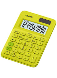 Casio 10 Digits Mini Desk Type Calculator, MS-7UC-YG, Yellow
