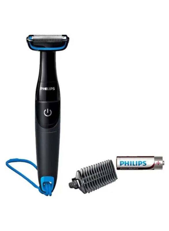 

Philips Battery Operated Body Groomer, BG1024, Black/Blue