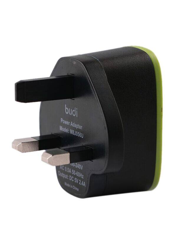 

Budi Dual USB Port Adapter, Black