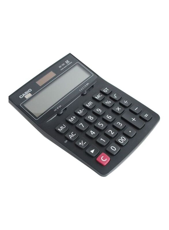 Casio 12-Digits Essential Desk Top Calculator, DZ-12S, Black/White