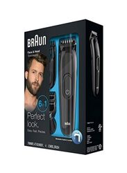 Braun 7-Piece Trimmer with Grooming Set, MGK3020, Black