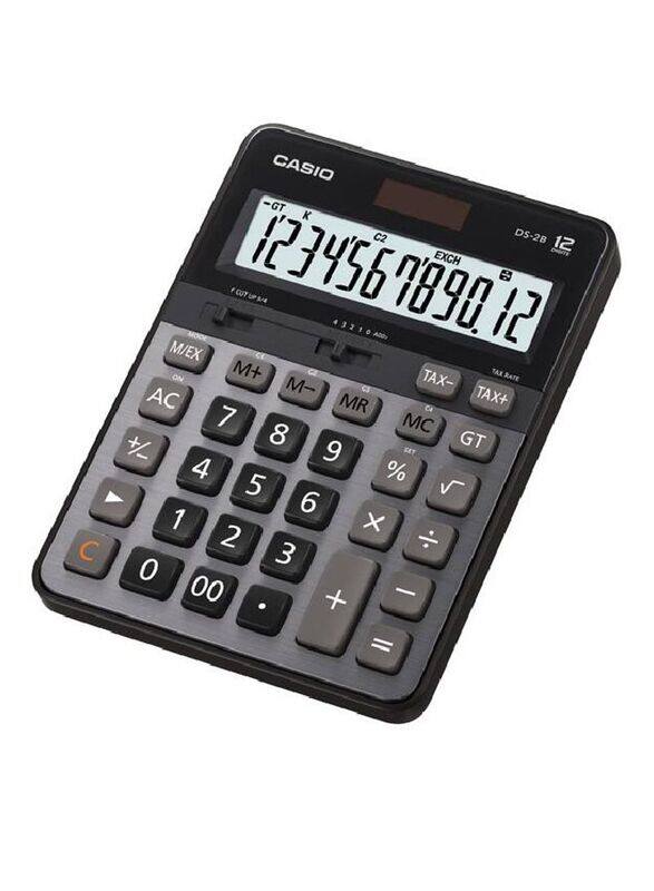 

Casio 12-Digits Heavy Duty Office Calculator, DS-2B, Grey/Black