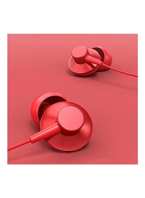 Lenovo HE05 Neckband Wireless In-Ear Noise Cancelling Earphones, Red