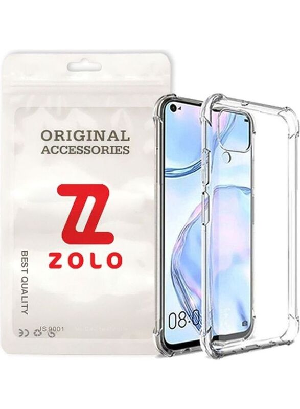 

Zolo Huawei P40 Lite Shockproof Slim Soft TPU Silicone Mobile Phone Case Cover, Clear