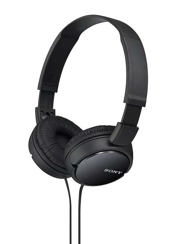 

Sony MDR-ZX110 AP Dynamic Foldable Wired Over-Ear Headphones, Black