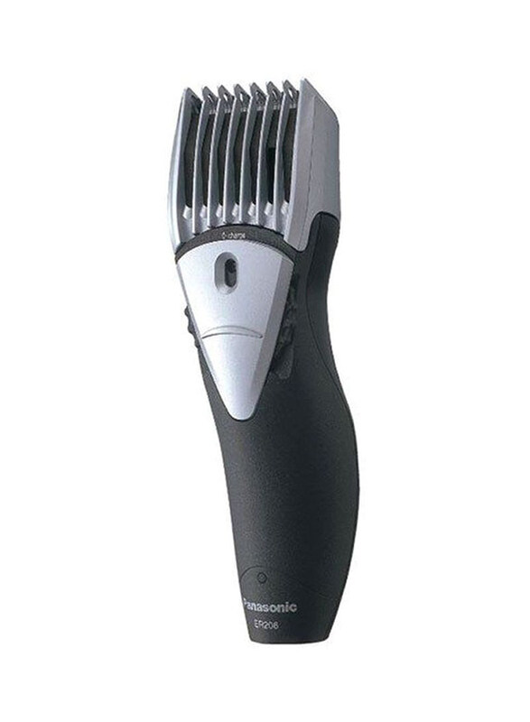 

Panasonic Rechargeable Hair Trimmer, ER206K, Black/Silver