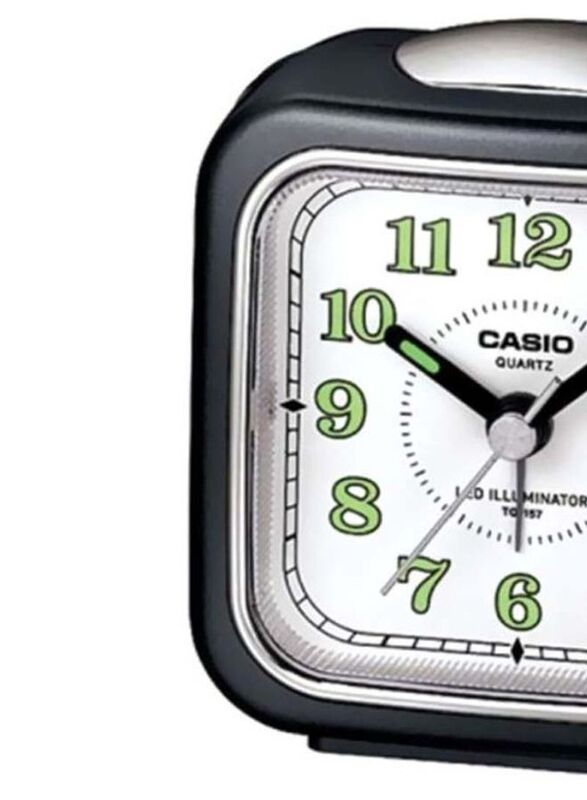Casio Multi Function Analog Alarm Clock, Black/Grey