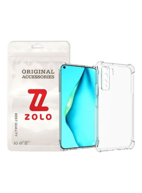 Zolo Huawei Nova 7 SE Shockproof Slim Soft TPU Silicone Mobile Phone Case Cover, Clear