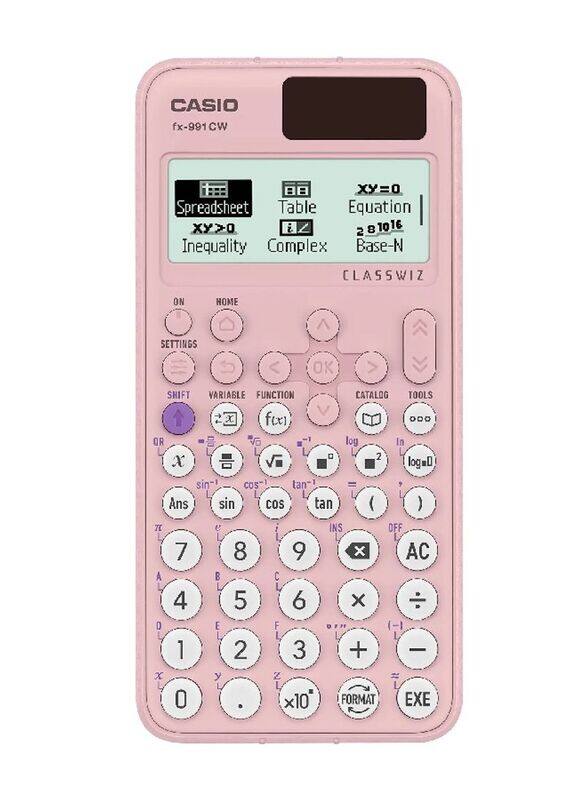 

Casio Class Wiz Standard Scientific Calculator, FX-991CW-PK, Pink