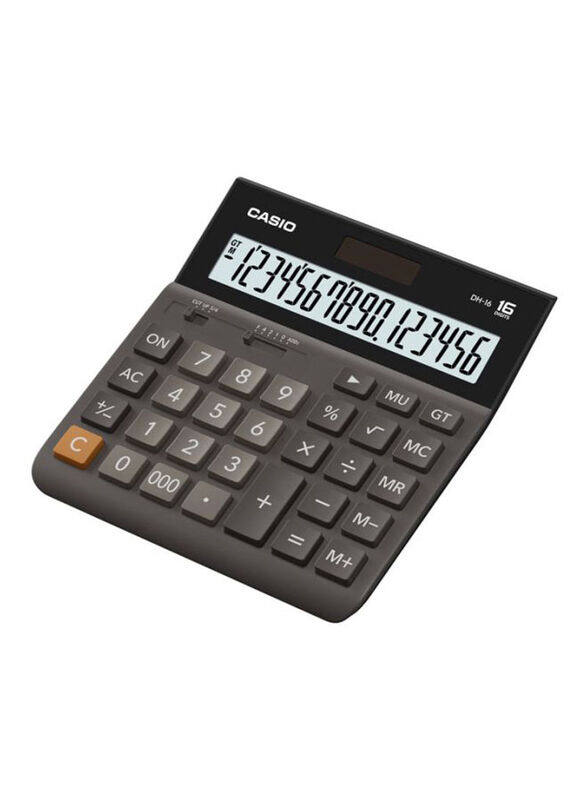 

Casio 14-Digits Wide H Series Desktop Calculator, DH-16, Grey/Black