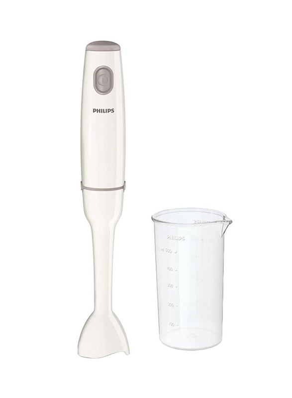 Philips Daily Collection Hand Blender, 550W, HR1600/01, White/Clear
