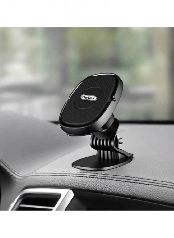 Go-Des 360° Rotational Magnetic Car Mount Holder, Black